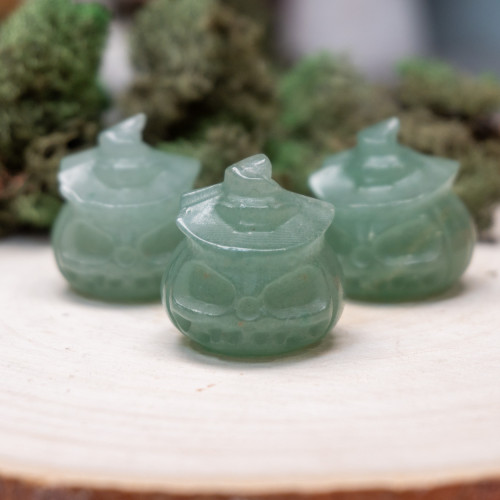 Green Aventurine Small Jack-o-Lantern