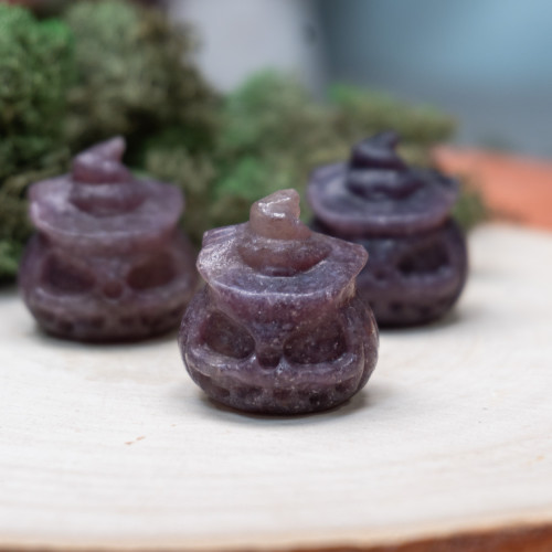 Lepidolite Small Jack-o-Lantern