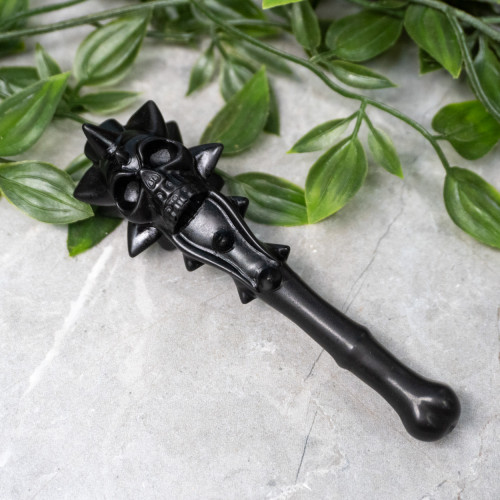 Obsidian Skull Bone Mace