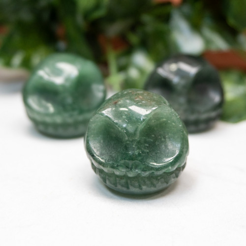 Green Aventurine Jack Skull