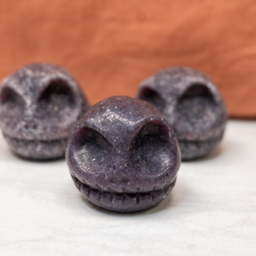 Lepidolite Jack Skull