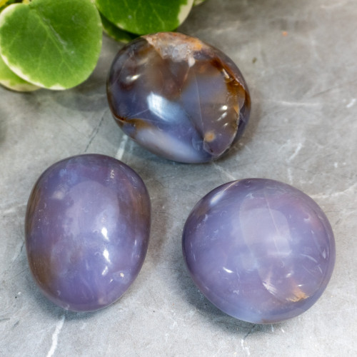 Purple Chalcedony Palmstone