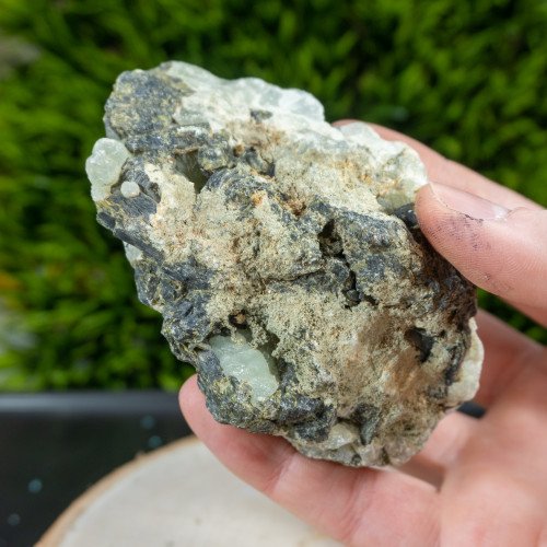 Raw Prehnite With Epidote #1 - The Crystal Council