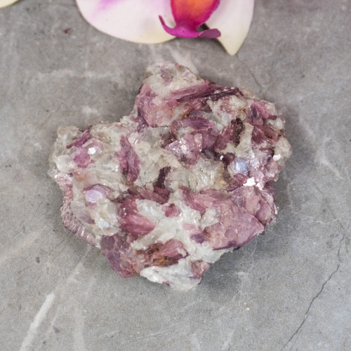 Lepidolite in Aquamarine #4