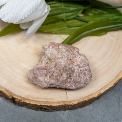 Lepdiolite With Pink Tourmaline in Quartz #5