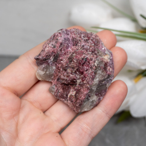 Lepdiolite With Pink Tourmaline in Quartz #4