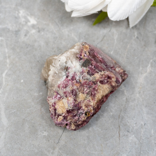 Lepdiolite With Pink Tourmaline in Quartz #1