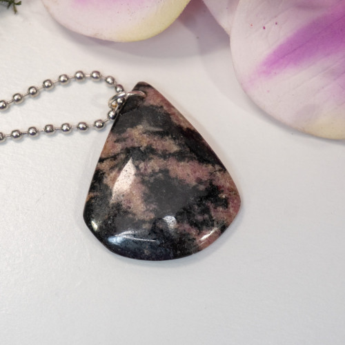 Rhodonite Polished Necklace #1