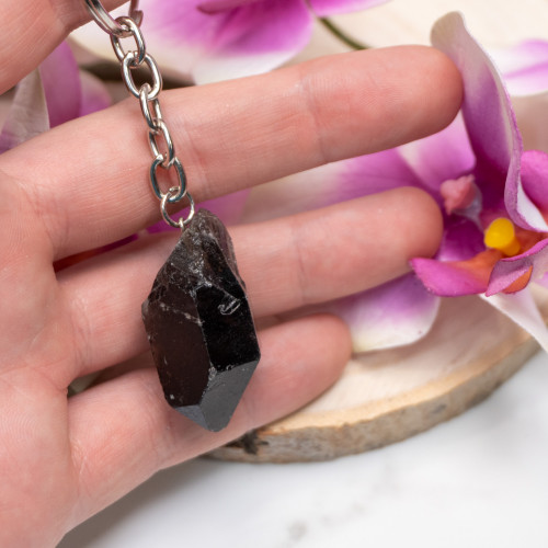 Smoky Quartz Keychain