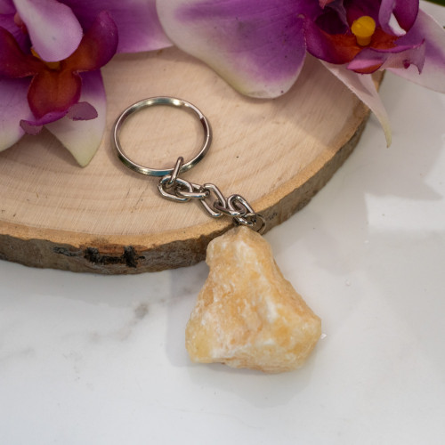 Orange Calcite Keychain