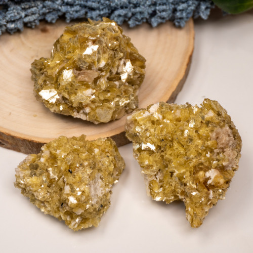 Raw Golden Mica Cluster Random