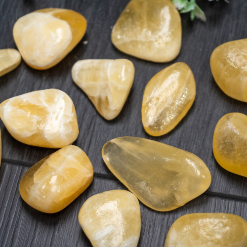 Honey Comb Calcite Tumbled