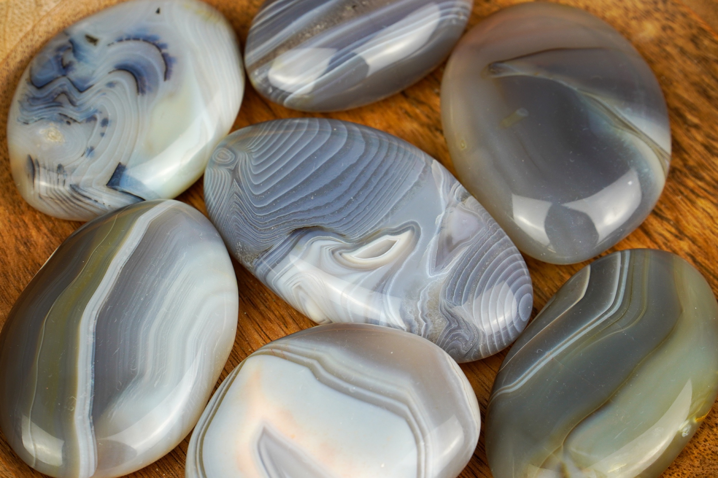 Blue on sale grey agate