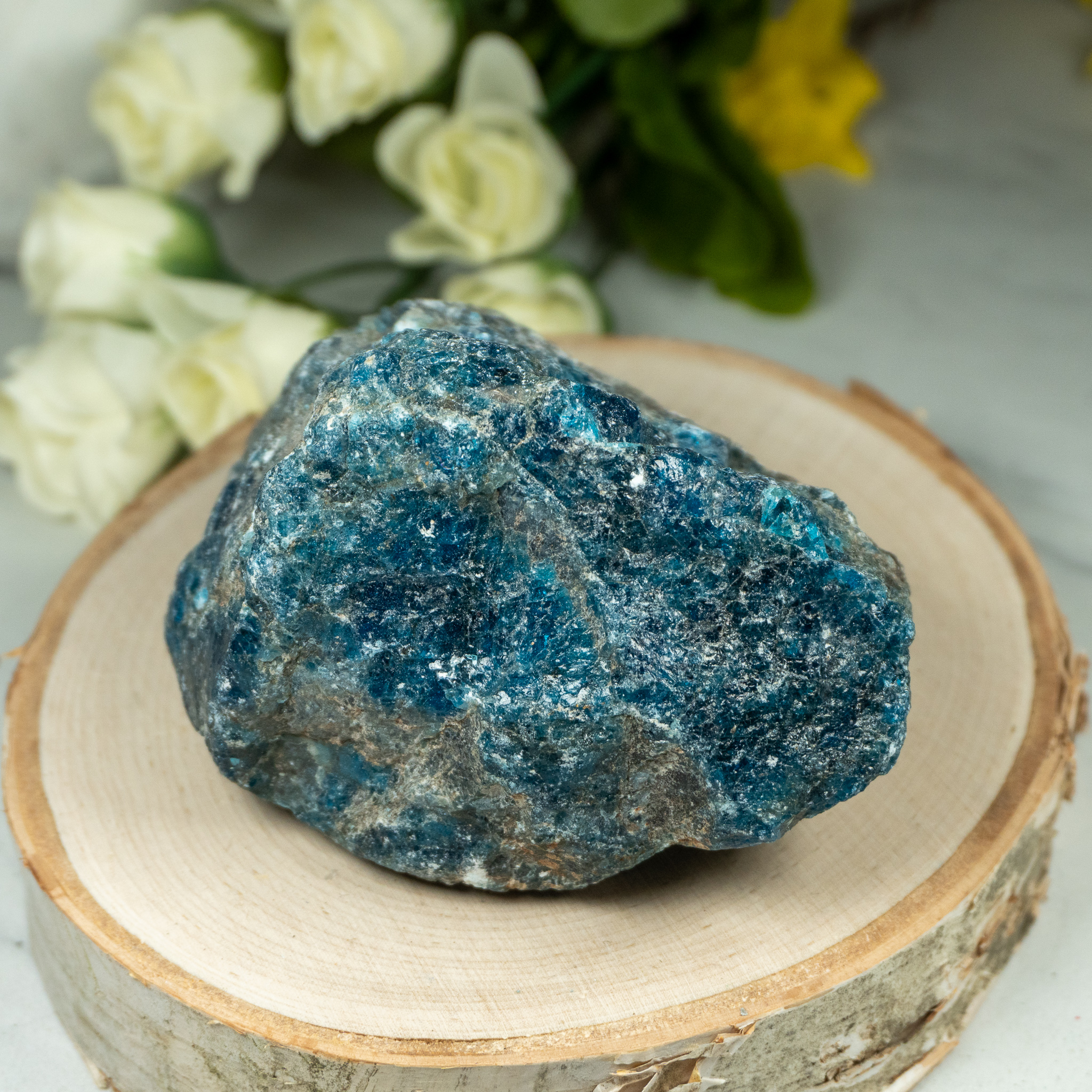 Large Raw Blue Apatite The Crystal Council