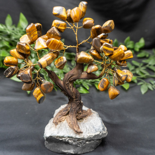 XL Tiger Eye Crystal Tree