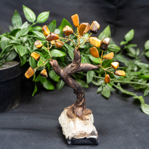 Medium Tiger Eye Crystal Tree