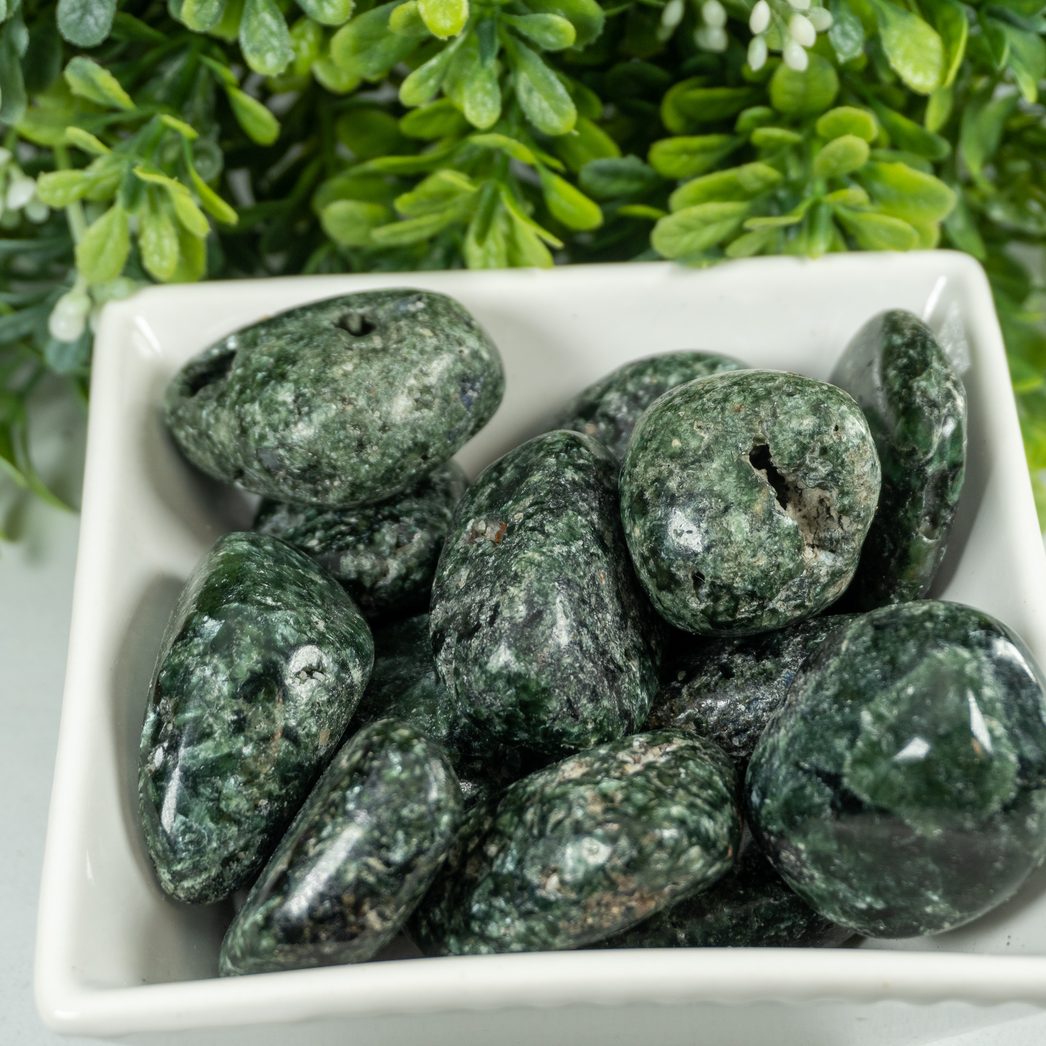 Seraphinite Tumbled - The Crystal Council