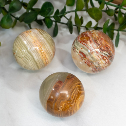 Green Onyx Sphere