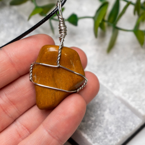 Yellow Jasper Wire Wrap