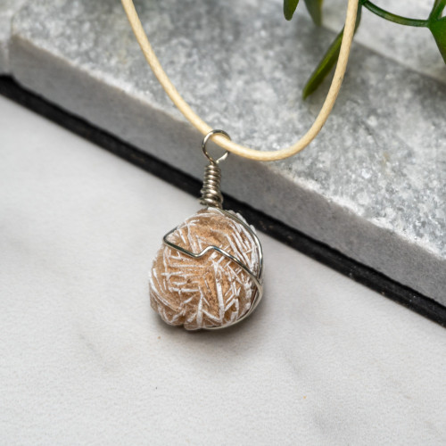 Desert Rose Selenite Wire Wrap #2