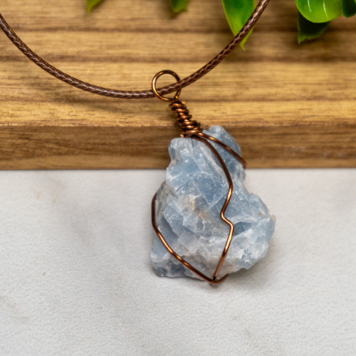Blue Calcite Wire Wrap