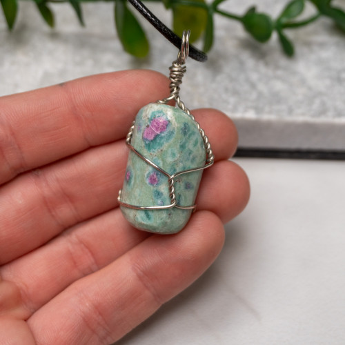 Ruby in Fuchsite Wire Wrap #1
