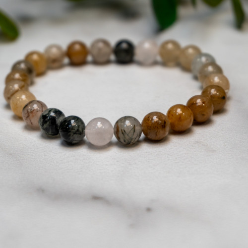 Rutile in Quartz Bracelet 8mm