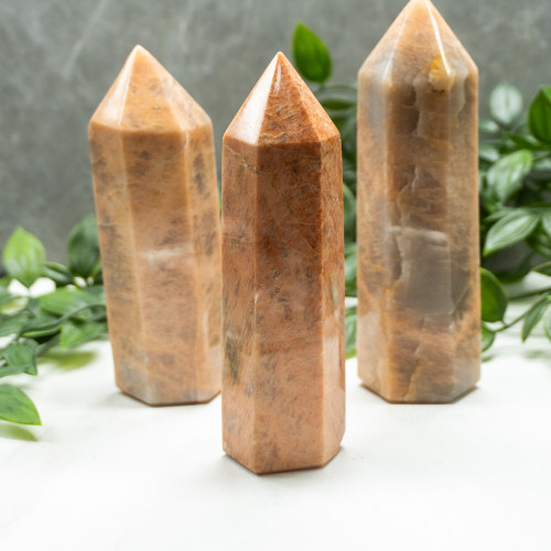 Peach Moonstone Medium Tower