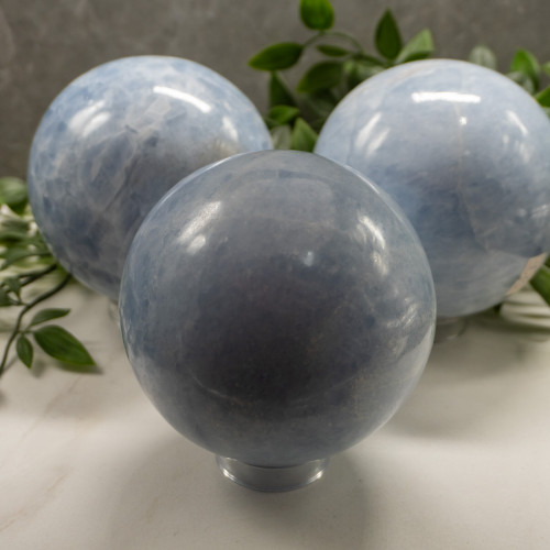 Blue Calcite Xl Sphere