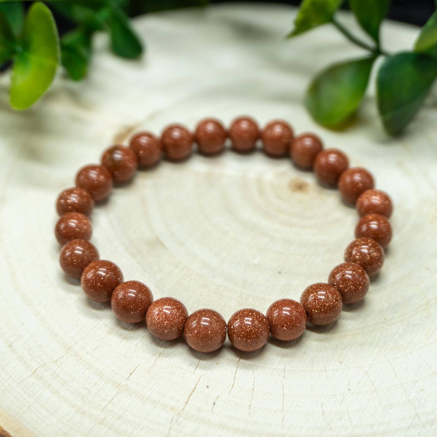 Goldstone Bracelet 8mm - The Crystal Council