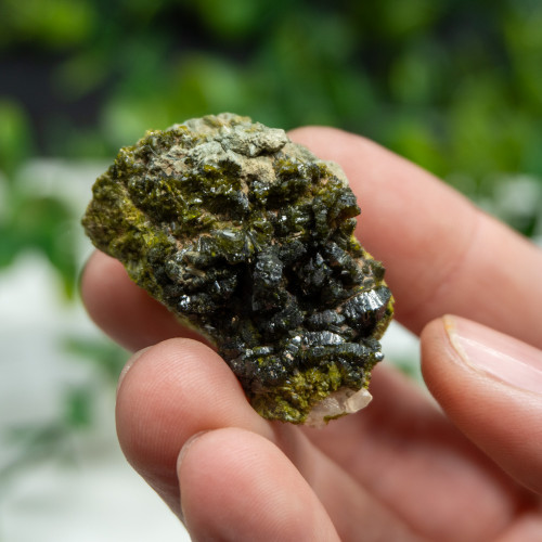 Raw Epidote with Quartz #1