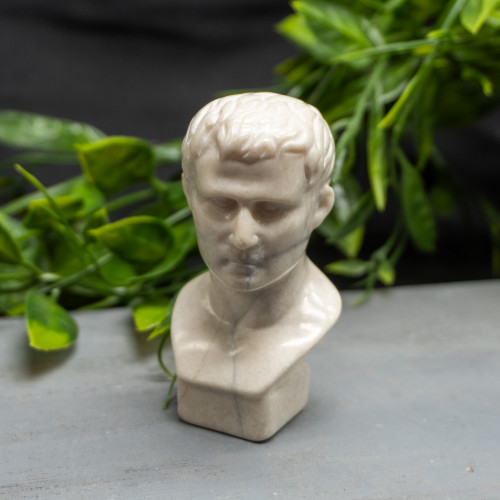 White Jade Roman Figure