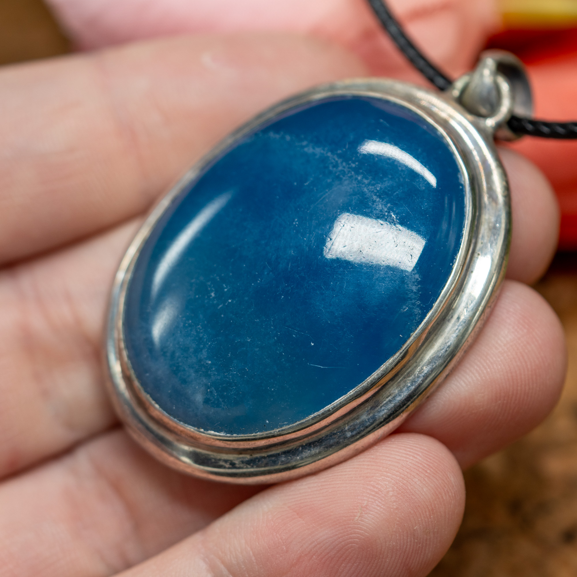 Blue deals onyx necklace