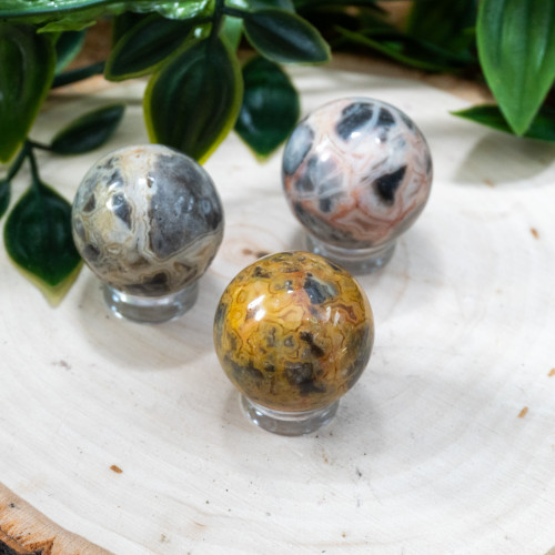 Small Crazy Lace Agate Sphere