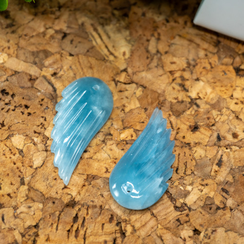 Random Blue Onyx Wing Necklace
