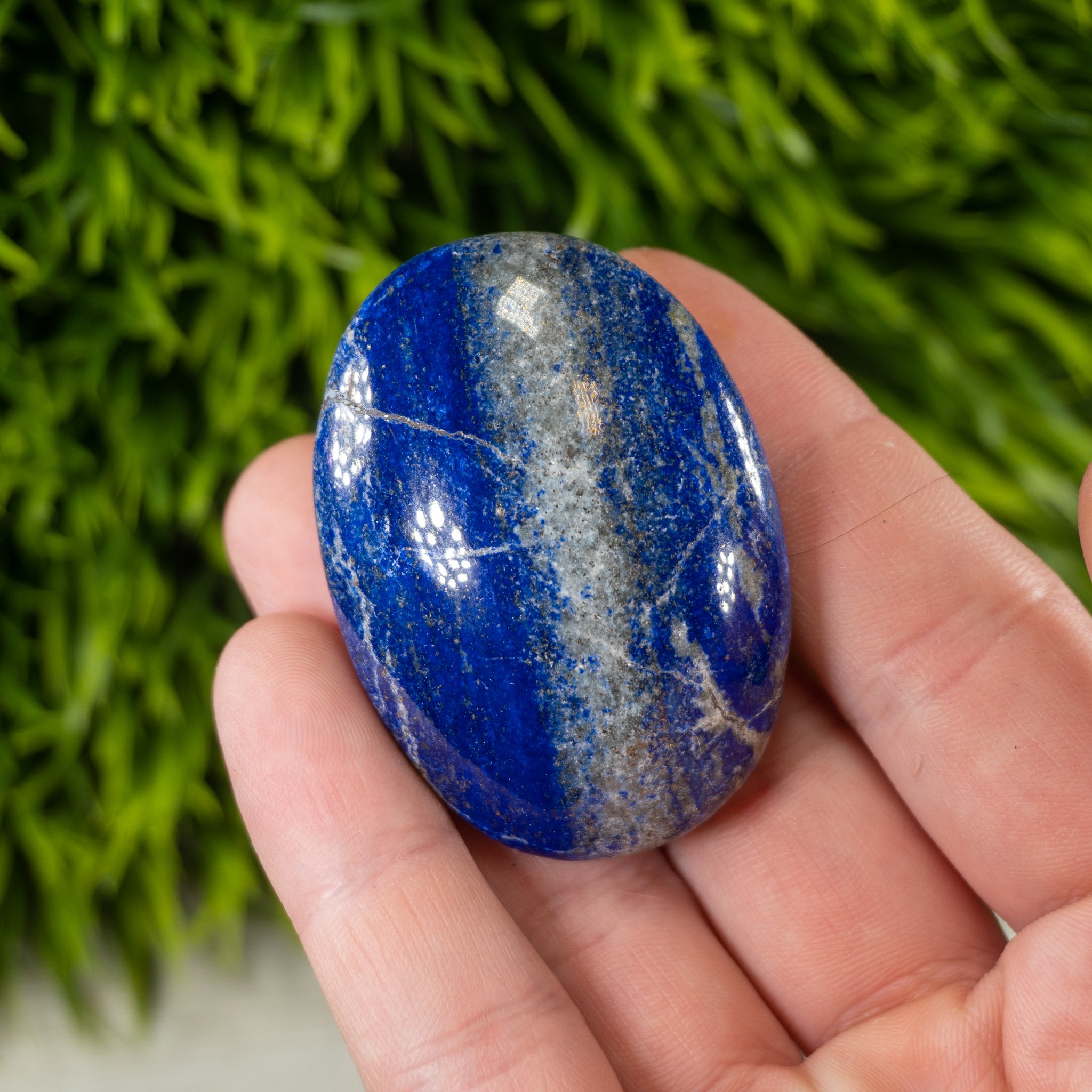 Small Lapis Lazuli Palmstone - The Crystal Council