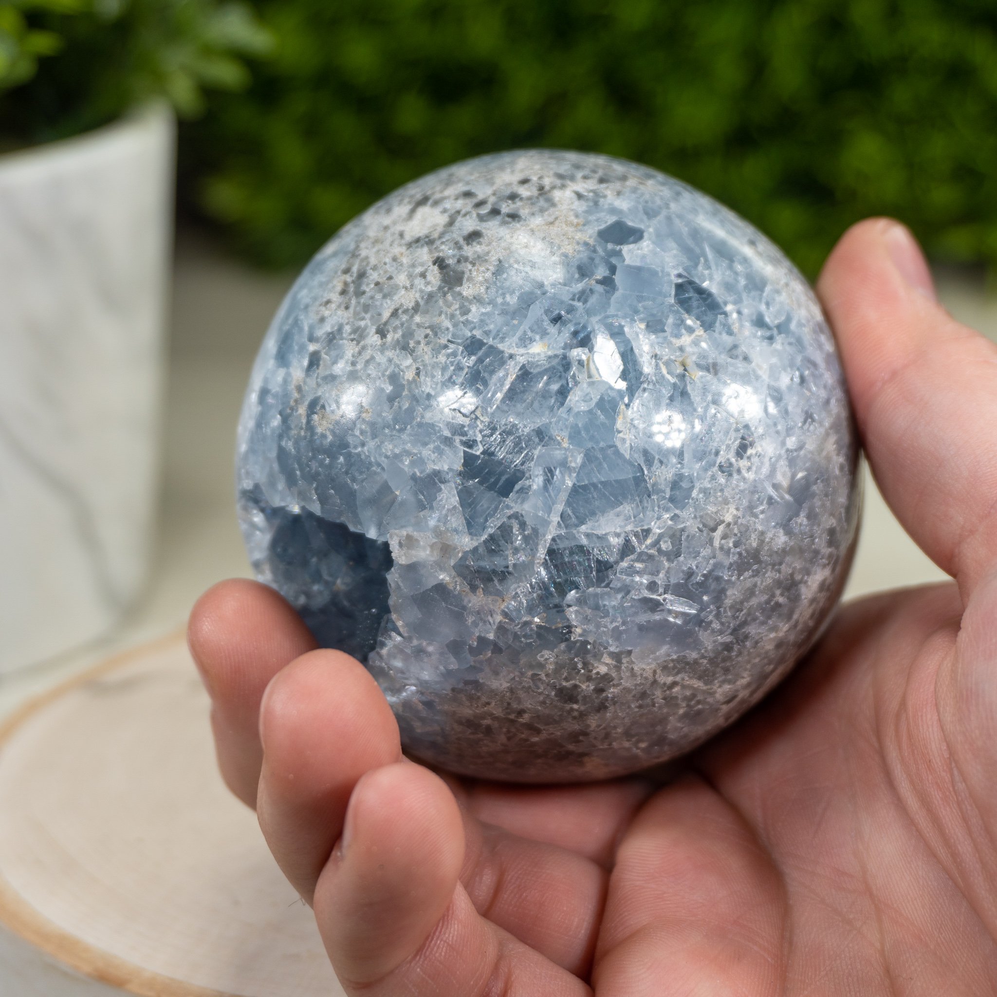 Large Celestite Sphere The Crystal Council