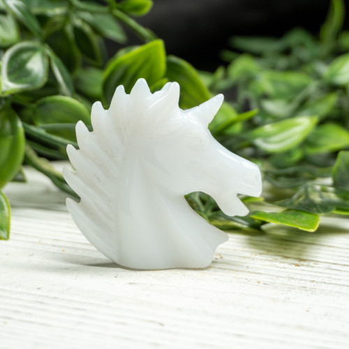 Small Blue Chalcedony Unicorn #1