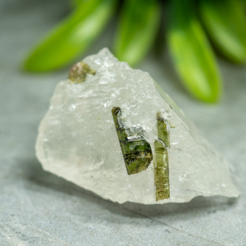 Green Tourmaline in Quartz #6