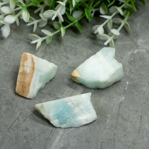 Small Raw Caribbean Blue Calcite