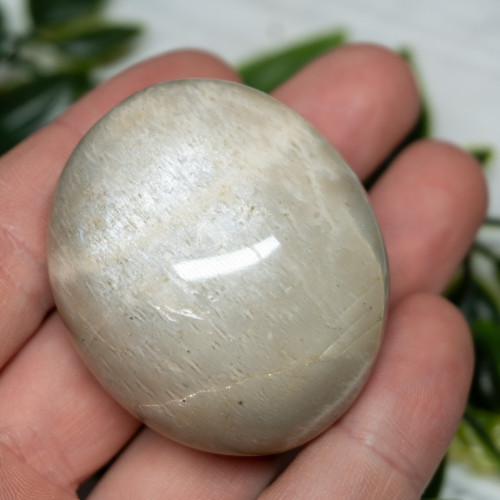 Black Moonstone Palm stone #4