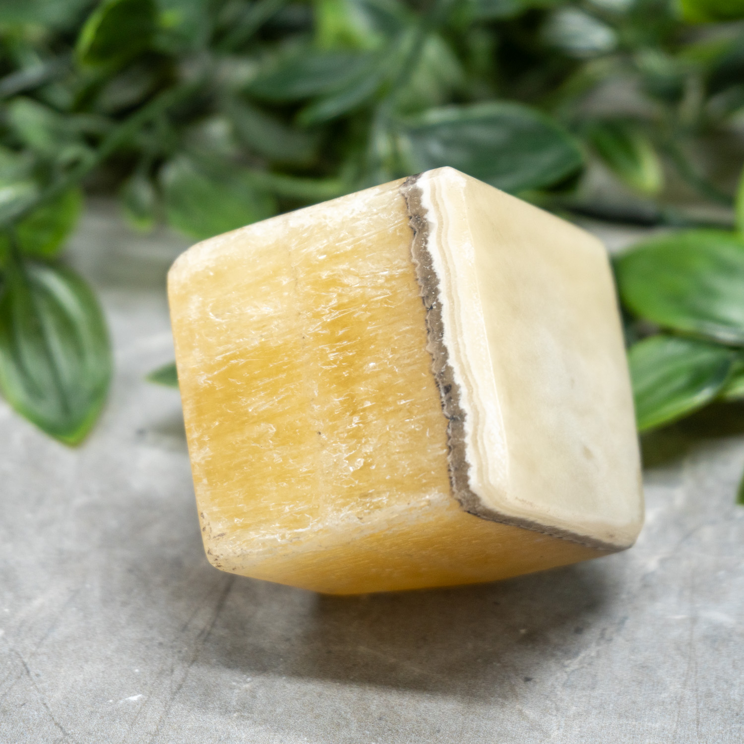 Zebra Calcite Medium Cube