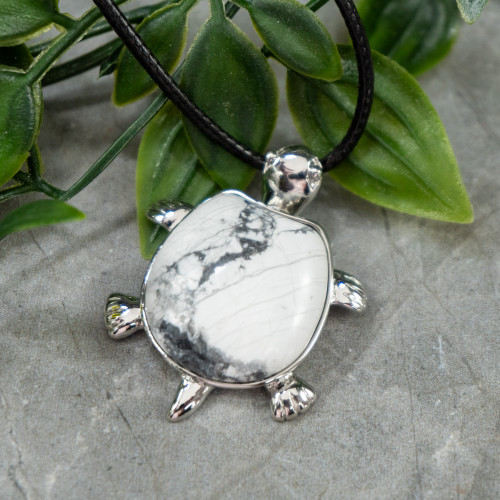 Howlite Turtle Necklace
