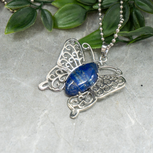 Lapis Lazuli Butterfly Necklace