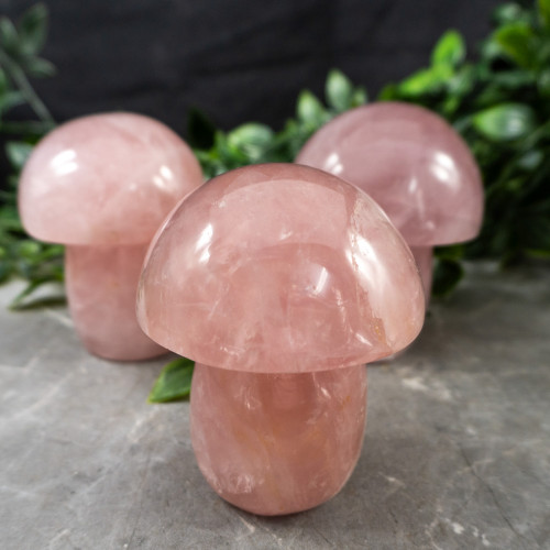 Rose Quartz Medium Mushroom