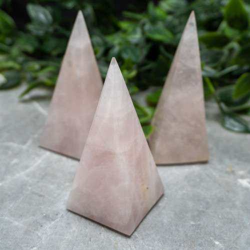Rose Quartz Tall Pyramid