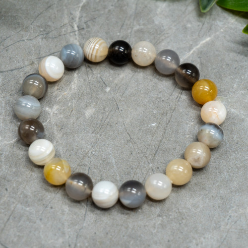 Banded Agate Bracelet 8mm