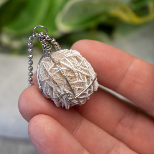 Desert Rose Selenite Wire Wrap #2
