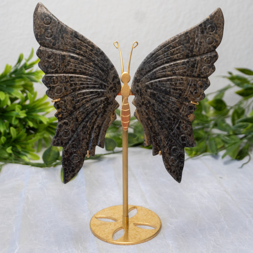 Leopard Skin Jasper Large Butterfly #3