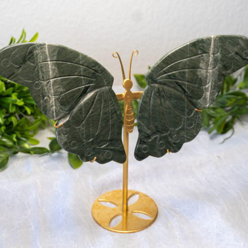 Nine Dragon Jade Large Butterfly